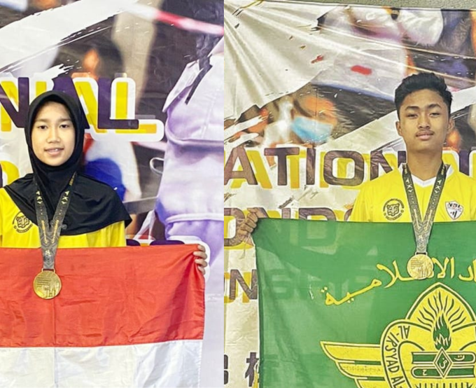 Gemilang di Kejuaraan Taekwondo Internasional: Chiquitha dan Ibnu Nabil Raih Emas Kyorugi